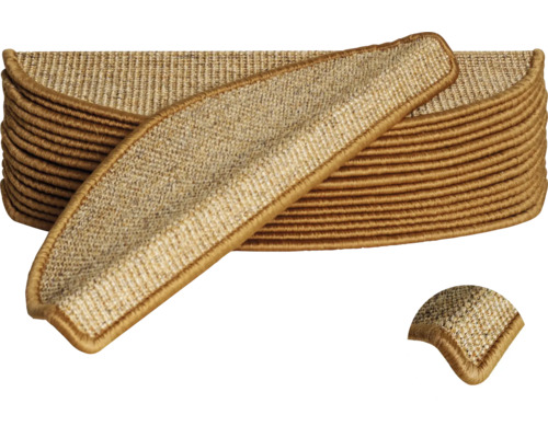 Traploper set van tapijt met rand