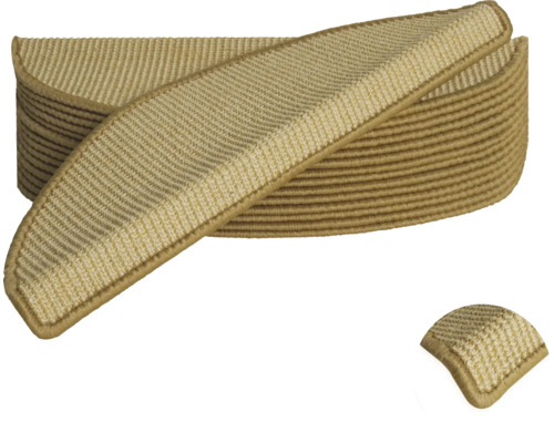 Trapmat Sisal nature 20x56 cm set van 15 Traptredenmat set voor trappen