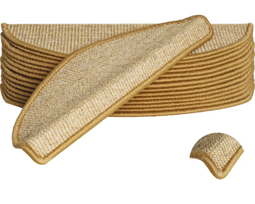 Trapmatten van sisal in een stapel