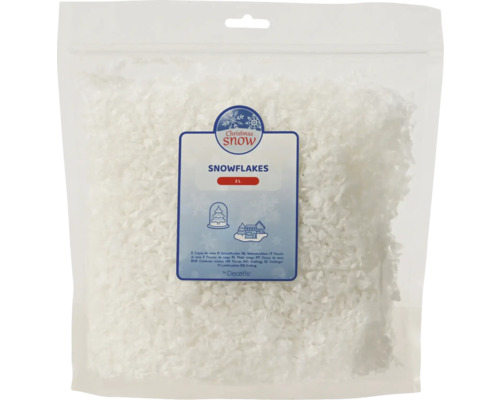 Decoratieve sneeuwvlokken in een verpakking van 2 liter