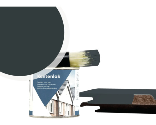 Blik randlak met kwast en profielhout