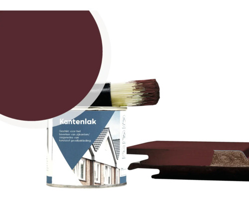 Verfblik randlak met kwast en houten profiel