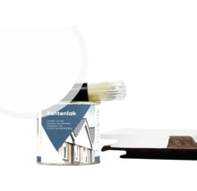 Verfblik met gevelverf en kwast