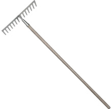 Tuinhark met houten steel en metalen tanden