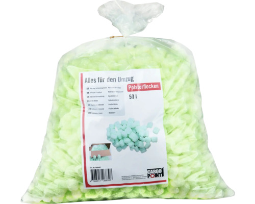 Zak met verpakkingschips 50 liter voor de verhuizing