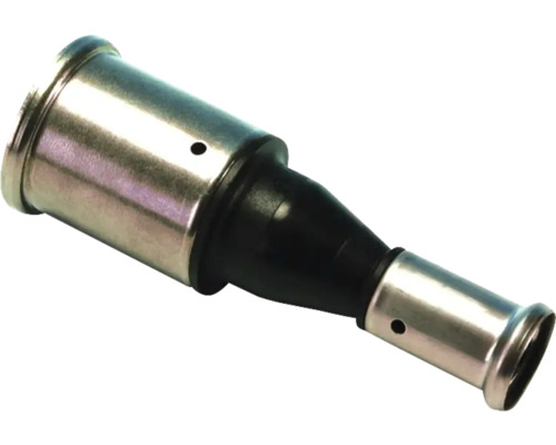 Persfitting van metaal met zwart afdichtingselement