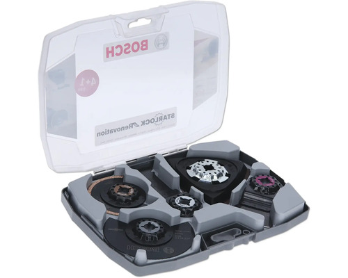 Bosch Starlock oscillerend gereedschapsaccessoireset in geopende koffer