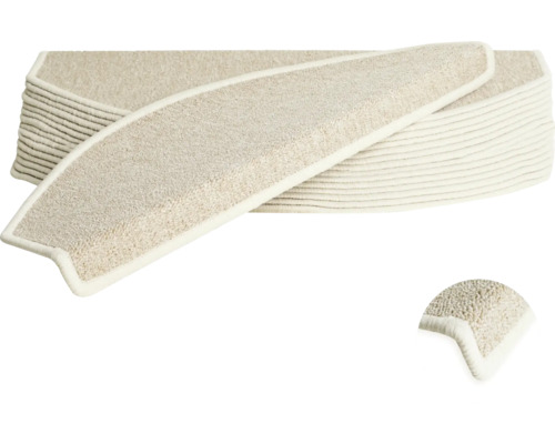 Stoffen trapmatten in een stapel