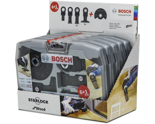 Bosch Starlock accessoireset voor multifunctioneel gereedschap voor hout, set van zeven stuks