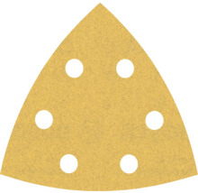 Driehoekig schuurpapier met gaten