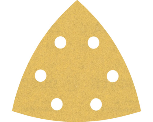 Driehoekig schuurpapier met gaten