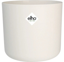 Witte plantenpot met Elho logo