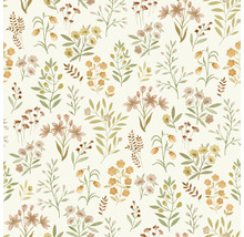 Behang met bloemenpatroon
