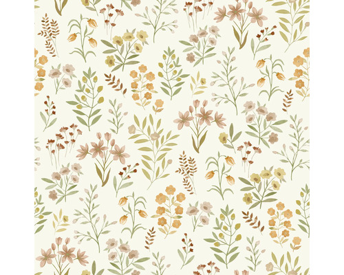 Behang met bloemenpatroon