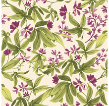 Naadloos patroon met bladeren en bloemen