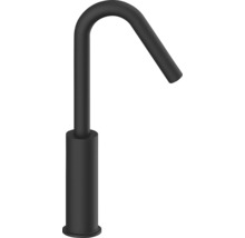 Zwarte kraan met gebogen uitloop