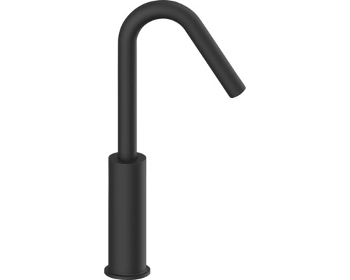 Zwarte kraan met gebogen uitloop