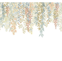 Behangpatroon met bloemmotief in hangend ontwerp