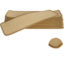 Trapmatten van sisal in stapel