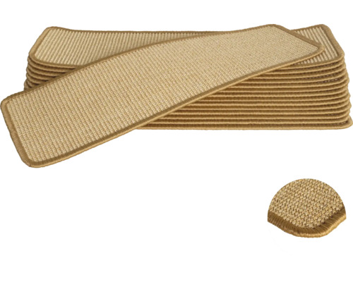 Trapmatten van sisal in stapel