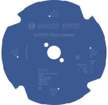 Bosch cirkelzaagblad Expert Fibre Cement voor vezelcement, diameter 160 millimeter, asgat 20 millimeter, 4 tanden, Bosch Logo.