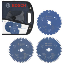 Bosch Professional cirkelzaagbladenset Expert voor hout, constructiehout en aluminium inclusief draagtas.