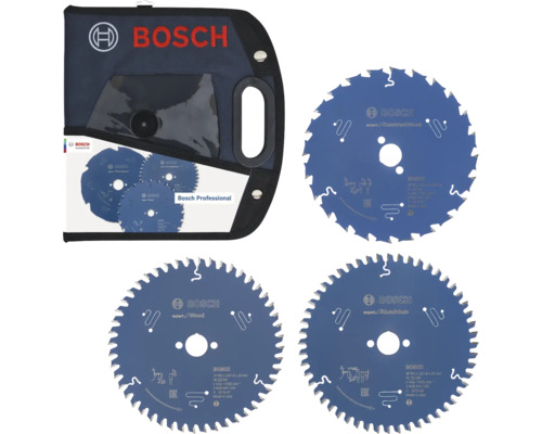 Bosch Professional cirkelzaagbladenset Expert voor hout, constructiehout en aluminium inclusief draagtas.