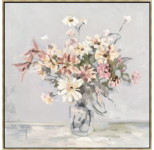 Schilderij met bloemen in een vaas