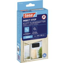 Tesa Insect Stop klittenband hor voor ramen, inclusief klittenband, maximale afmeting 130 bij 150 centimeter