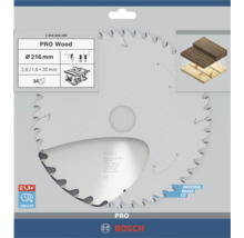 Bosch cirkelzaagblad Pro Wood, 216 millimeter diameter