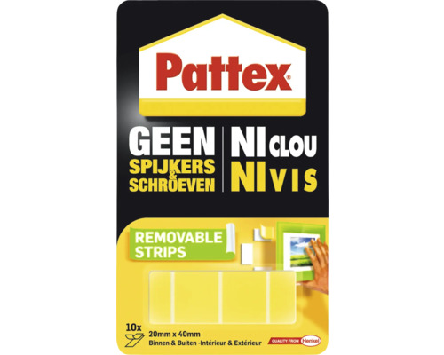 Pattex montagetape voor binnen en buiten, 20 x 40 millimeter, 10 stuks