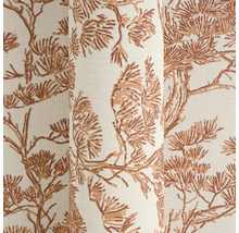 Behang met dennentakkenpatroon en naalden, gestructureerd oppervlak