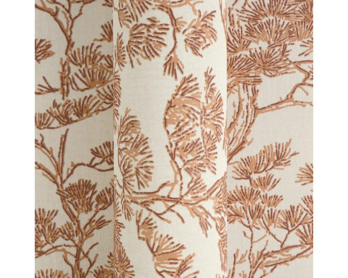 Behang met dennentakkenpatroon en naalden, gestructureerd oppervlak