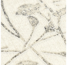 Vliesbehang met bloemmotief van takken en bloemen, gestructureerd oppervlak.