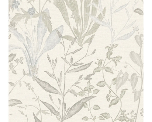 Behang met plantenmotief