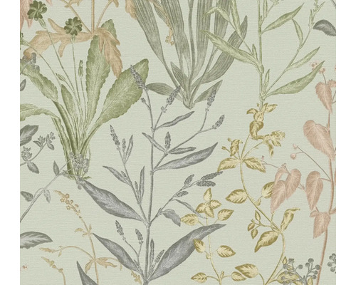 Behang met plantmotieven