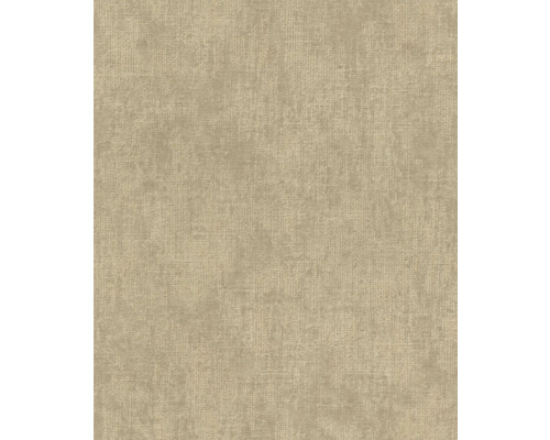 Vliesbehang beige met fijne linnenstructuur.