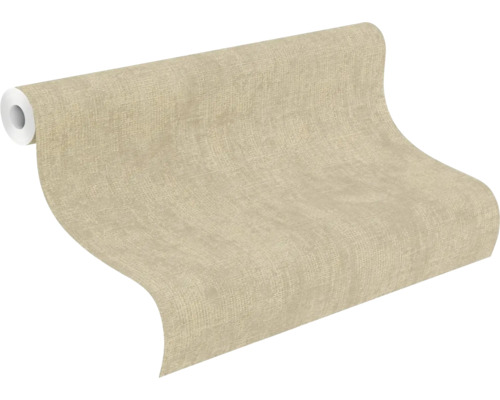 Gestructureerd vliesbehang met een fijne textielstructuur