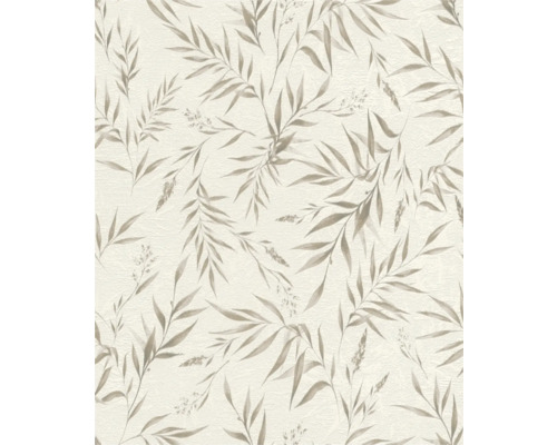 Behang met bladerpatroon