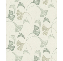 Behang met ginkgo bladmotief