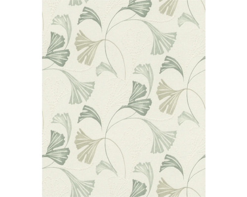 Behang met ginkgo bladmotief