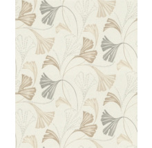 Behang met ginkgo bladmotief