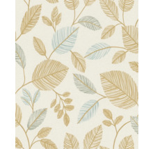 Behang met bladerenpatroon