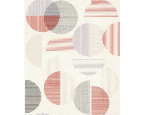 Behang met geometrisch cirkelpatroon