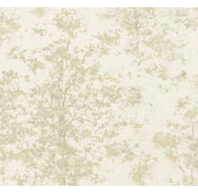 Vliesbehang met boommotief en gestructureerd oppervlak.