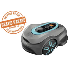 Gardena Sileno robotmaaier met reclame-opdruk gratis garage