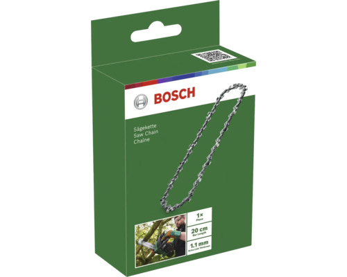 Bosch zaagketting, 20 cm zaagbladlengte, 1.1 mm aandrijfschakeldikte, verpakking