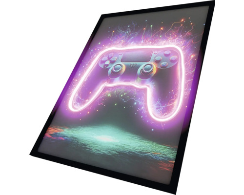 Poster met lijst met afbeelding van een gamecontroller