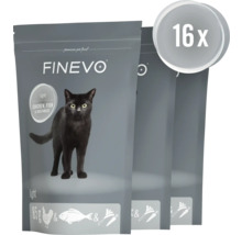Finevo kattenvoer light met kip, vis en groenten, 16 stuks van 85 gram per maaltijdzakje