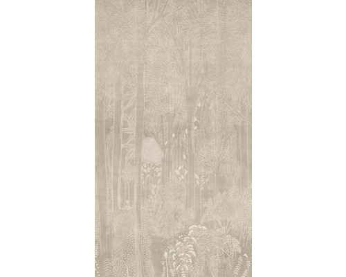 Behang met bosmotief